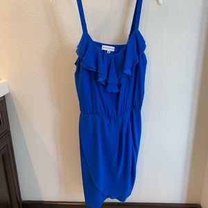 SALE 😍 Amanda Uprichard Blue Ruffle Dress